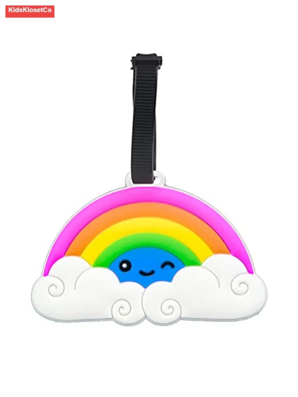 Rainbow Luggage Tag Durable Silicone ID Identifier for Suitcase Backpack Travel